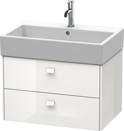 BR415400707 Brioso Тумбочка подвесная Бетонно-серый матовый декор Duravit - Вид №2