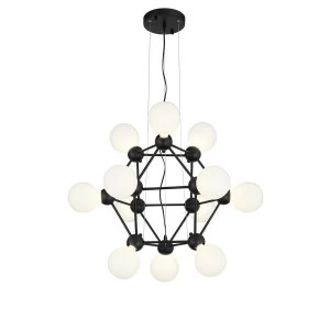 Люстра подвесная черная 12 ламп ST Luce Tavere SL412.403.12 ST LUCE ДИЗАЙНЕРСКИЕ, TAVERE 00-3834399 Черный