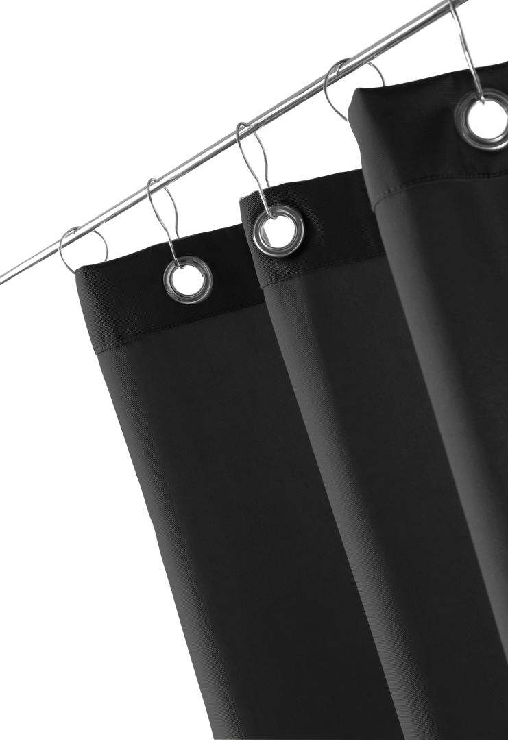 Штора для душа LOFT DV DECOR WALTHER Нейлон / Черный 951760