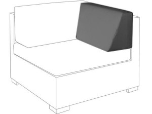 10.00.1417 Угловой модуль, боковая подушка, правый, наружный гранит Mbm