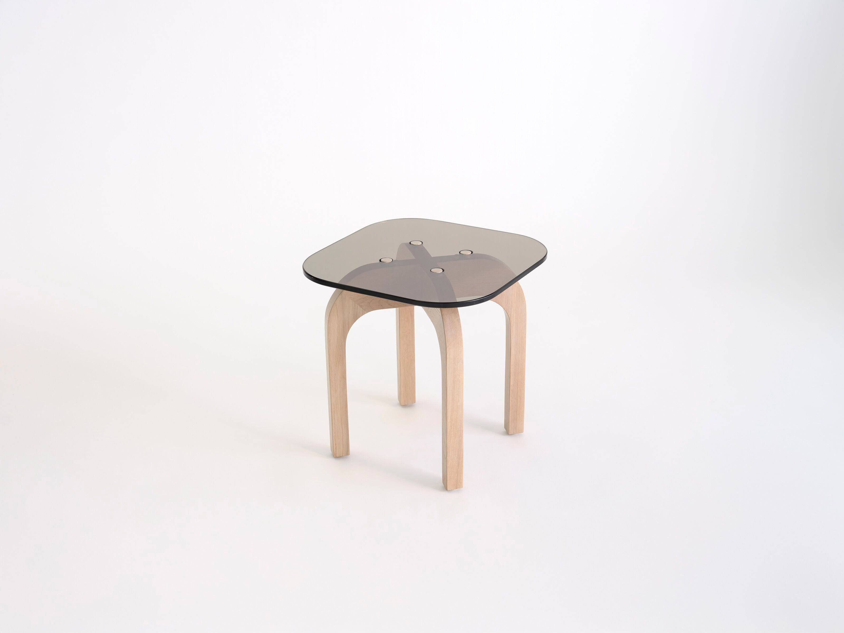 Высокий квадратный стеклянный журнальный столик Phase Design Ziba ARCH-00075389 - Вид №6