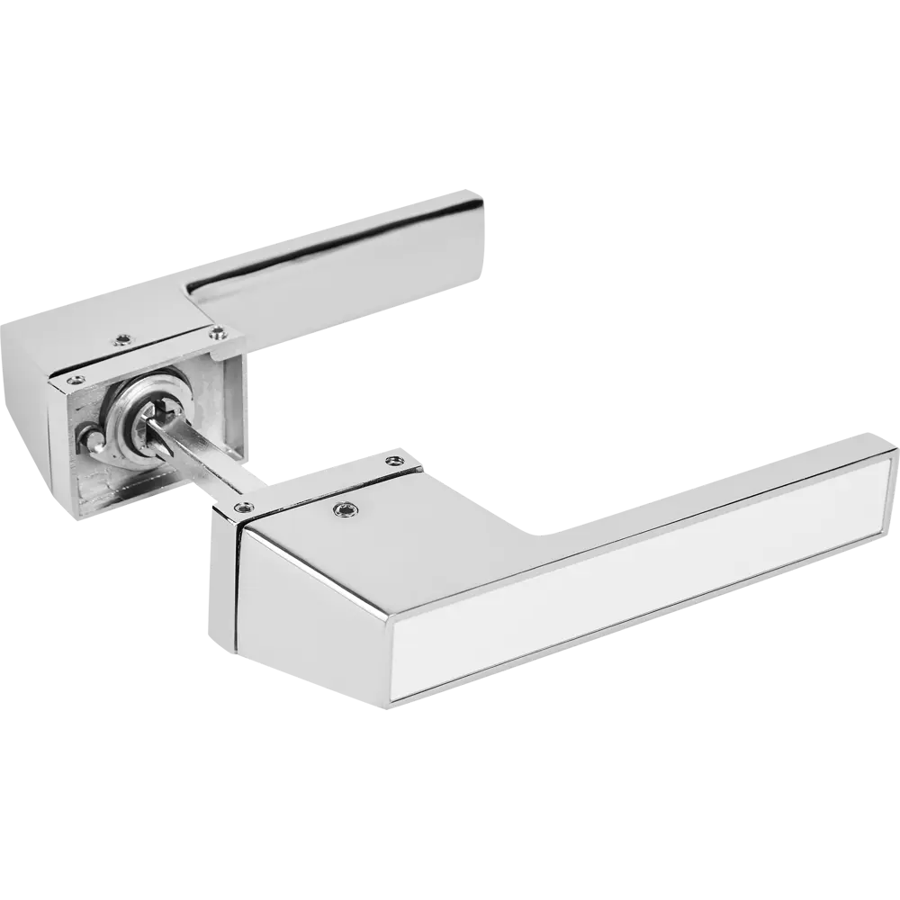 Дверные ручки Fuaro Titan без запирания цвет хром/белый STLM-2085408