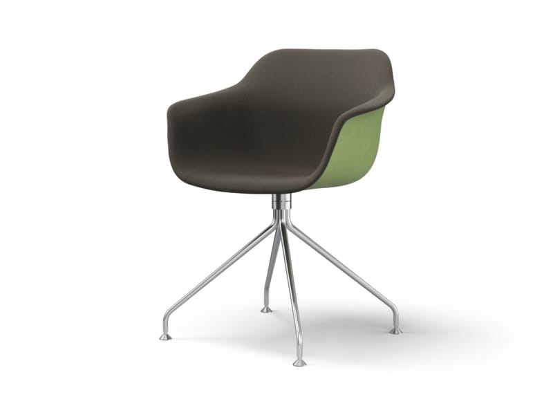 Мягкий стул на сиденье из ткани с подлокотниками Brunner crona ARCH-00133173