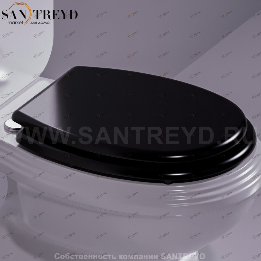 AR002D01NEROCR Крышка сиденье для унитаза Simas Arcade