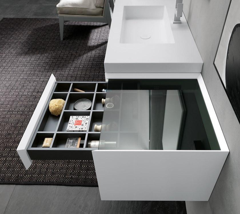Archeda Тумба под умывальник из лакированной древесины с зеркалом Quaranta5 sun-id-1363302 - Вид №3
