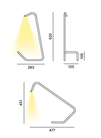 Алюминиевая светодиодная настольная лампа Quadrifoglio Group Design Lighting ARCH-00086602 - Вид №2