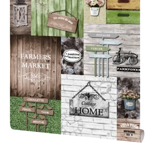 Обои виниловые Аспект Микс зелёные 0.53 м 10089-74