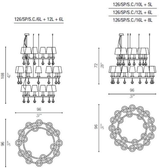 Aiardini Люстра отраженного света Elegance sun-id-1395266 - Вид №5