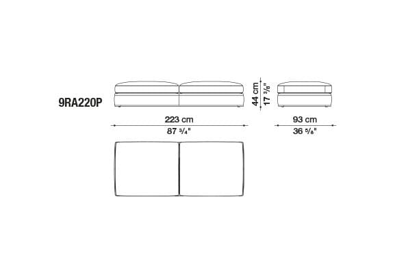 Ткань диван B&B Italia Ричард ARCH-00082196 - Вид №18
