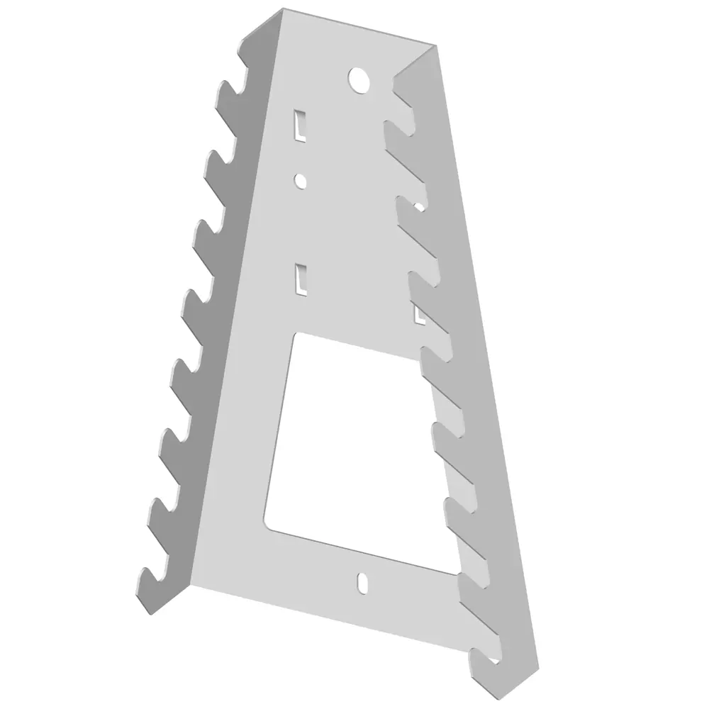 Держатель для гаечных ключей на перфопанель Spaceo 13.3x19.5 см сталь цвет белый STLM-2144145