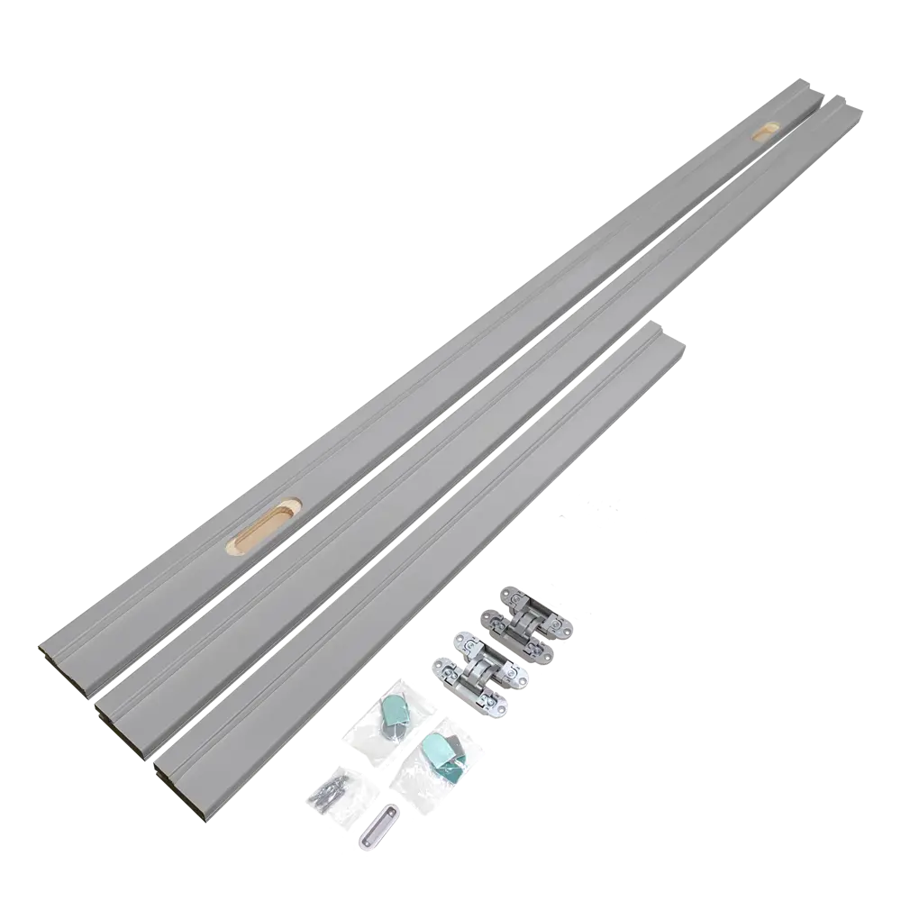 Дверная коробка Твинвуд 2100x74x34 мм с уплотнителем эмаль цвет серый (комплект 2.5 шт.) BELWOODDOORS STLM-2024517 - Вид №2