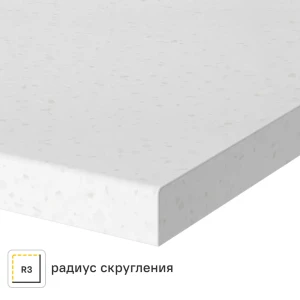 Столешница Арктик 300x60x2 см искусственный камень цвет белый 83729619 STLM-2124042