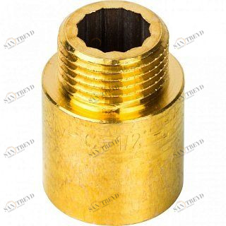 Удлинитель ВН 1/2"х25 мм латунь STOUT SFT0001001225