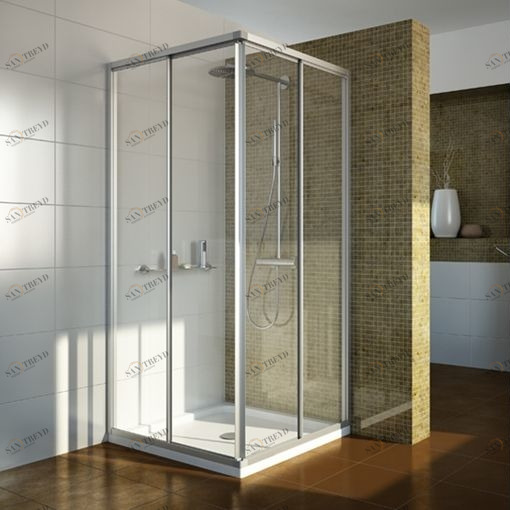Душевая кабина 100x100 GK-422 стекло прозрачное GUTEWETTER PRACTIC SQUARE 100X100GK422