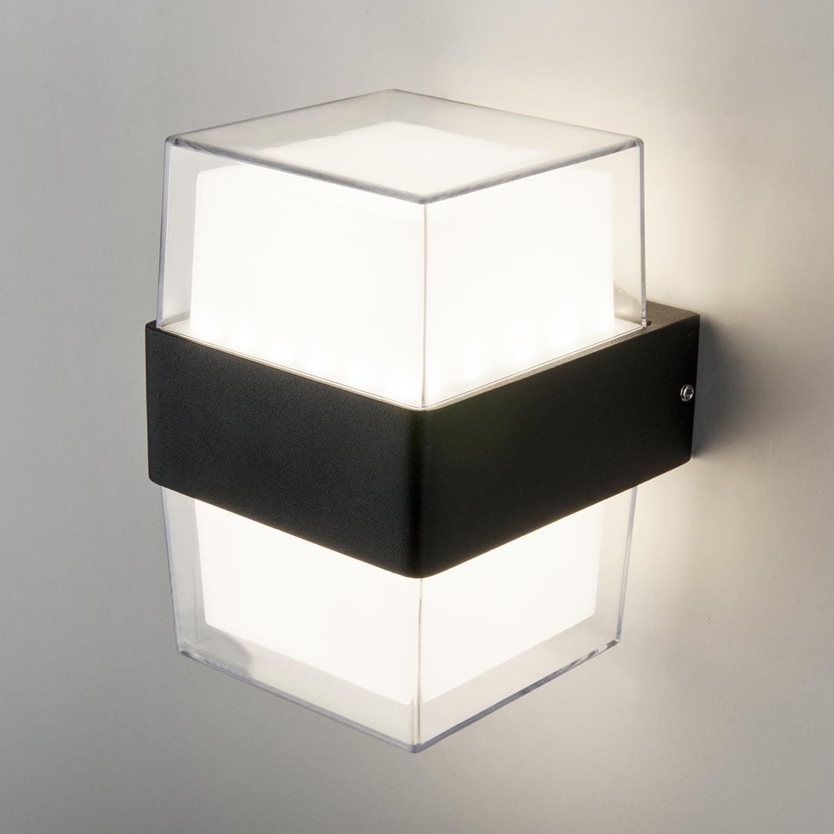 Уличный настенный светильник светодиодный 13х11х10 см черный Techno LED Maul 4690389150081 ELEKTROSTANDARD MAUL 00-3898505 Белый  - Вид №3