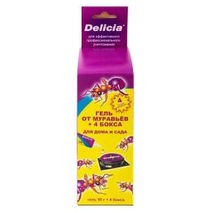 Инсектицид для защиты от муравьев Delicia 50 г 4 шт.
