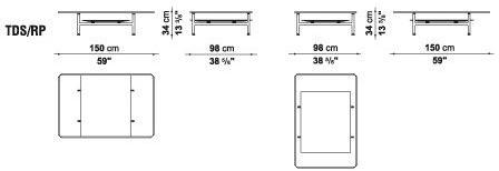 B&B Italia Низкий прямоугольный журнальный столик из стекла Diesis sun-id-1406723 - Вид №2