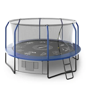 91248152 Батут с защитной сеткой Unix line trusug14bl supreme game 427 см x 180 см лестница в комплекте STLM-1364749
