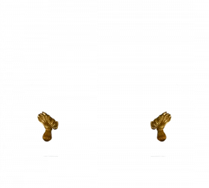 Gentry Home Bexley Cast iron bathtubs with feet Цветочное сусальное золото GH100622