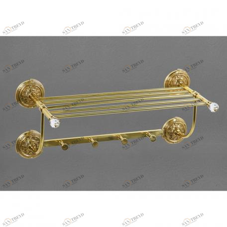 Полотенцедержатель с крючками ART&MAX BAROCCO CRYSTAL AM-2032-Br-C 