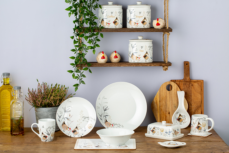 P_0059.631 Емкость для хранения кофе country hens 650 мл Price&Kensington  - Вид №3