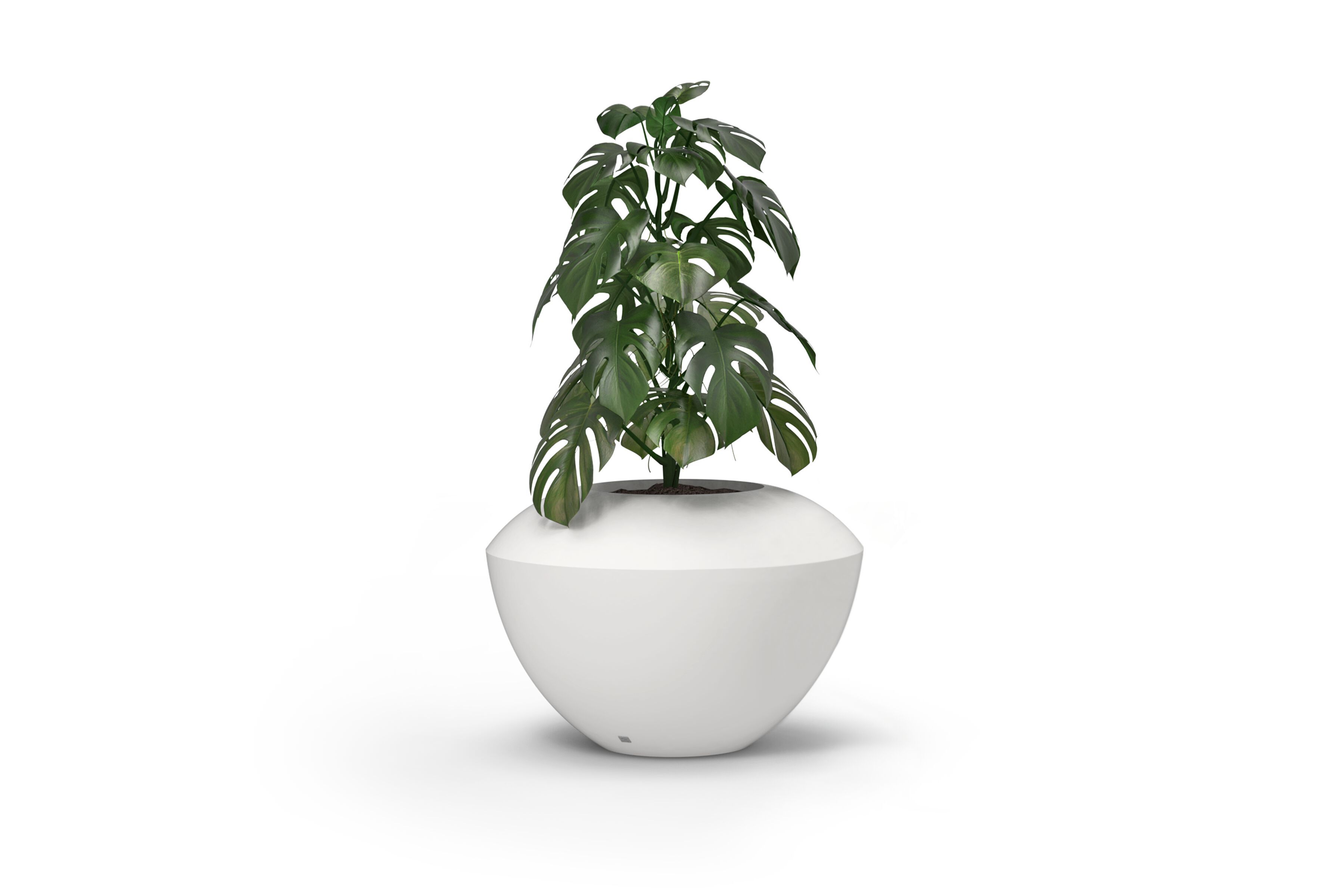 Круглый садовый горшок из стекловолокна GANSK SPIN ARCH-00106017 - Вид №2