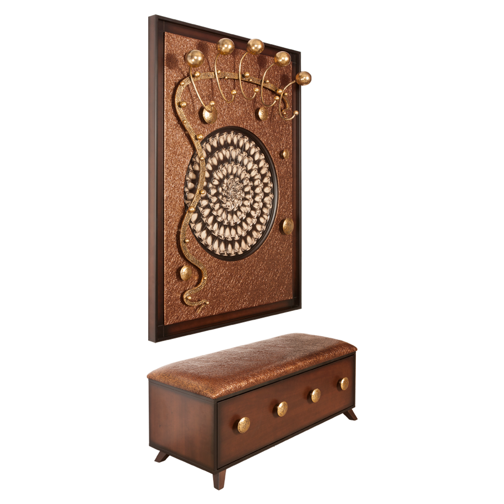 15007,14023 Настенная прихожая Heri 2 Каштан BOGACHO 4627155810542, 4627155810504 - Вид №1