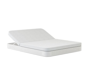 Садовая кровать с откидной спинкой из ткани