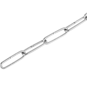 Цепь Standers DIN 763 2 мм длинное звено 2.5 м сталь оцинкованная