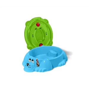 91026890 Песочница Sheffilton Kids Собачка с крышкой 432 голубой/зеленый STLM-1528728