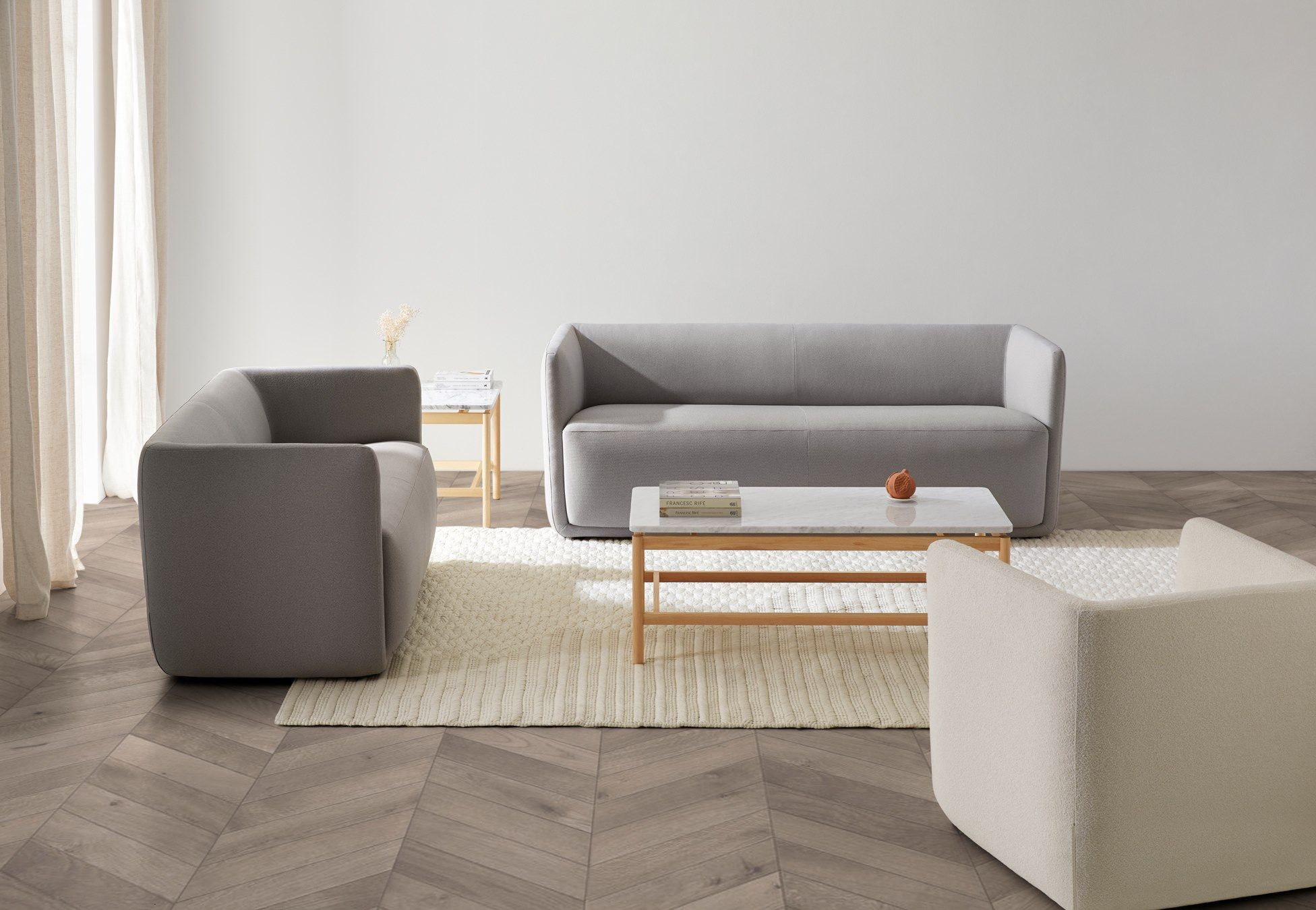 2-местный тканевый диван Blasco&Vila стекло ARCH-00119619 - Вид №2