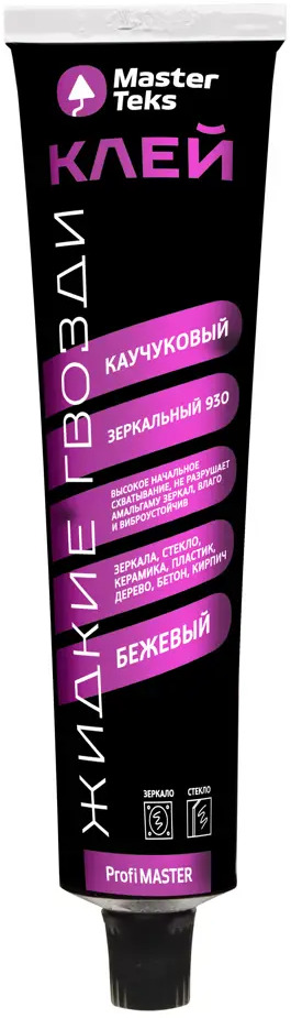 89344327 Клей каучуковый MasterTeks зеркальный 930 бежевый 105 г STLM-0857450