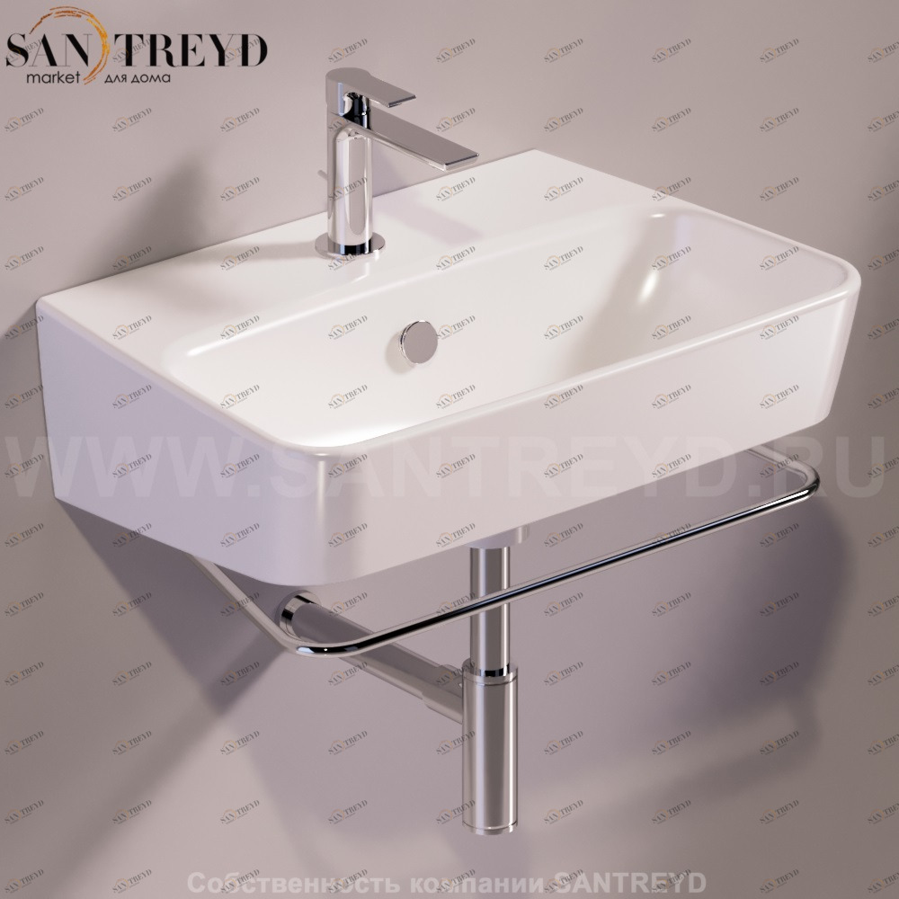 Полотенцедержатель для раковины DE14 хромированный Simas Degrade DEA1CR