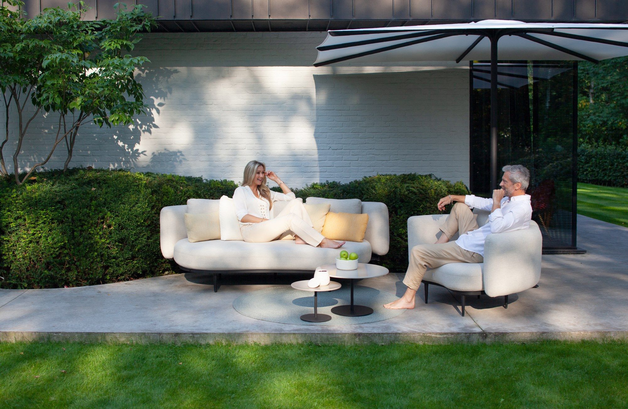 2-местный тканевый садовый диван Royal Botania Organix Lounge ARCH-00055240 - Вид №11