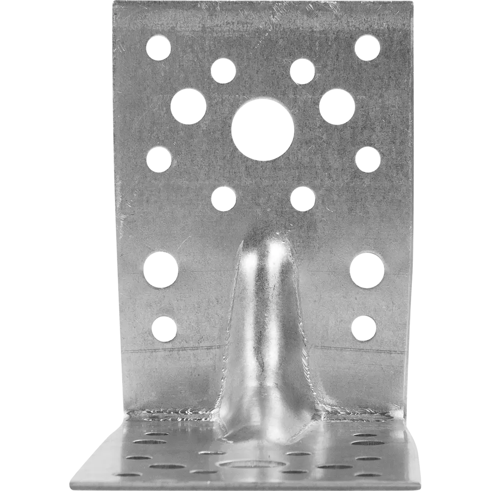 Уголок крепёжный усиленный оцинкованный 90x90x65x2 мм, 15 шт КРЕПКО-НАКРЕПКО STLM-2003588 - Вид №2