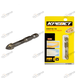 Сверло по стеклу и керамике 4-Грани 8мм 1/4 Креост 13007