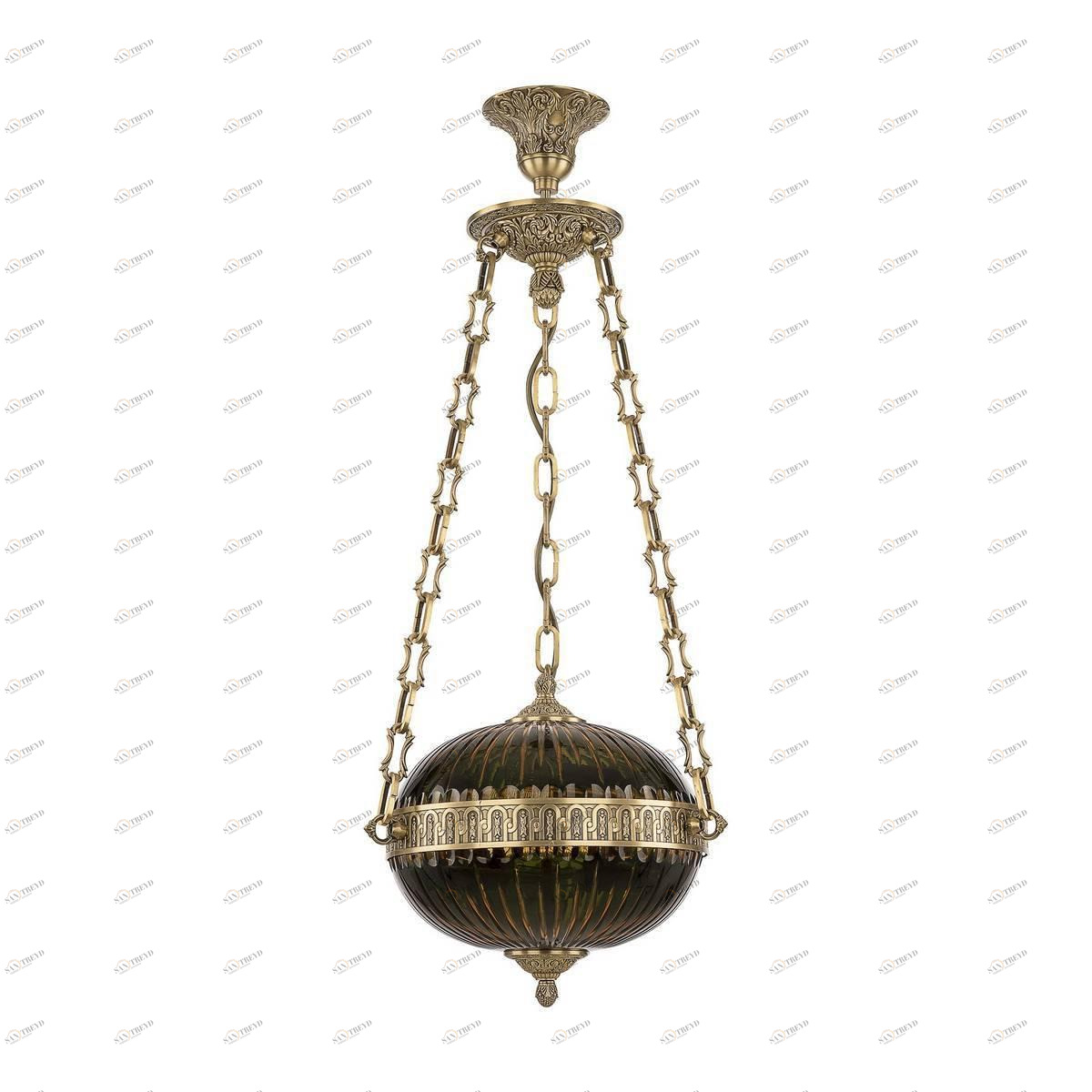 Подвесной светильник зеленый Bohemia Ivele 71000P/30 FP Amber-Green/H-1K BOHEMIA IVELE 7100 00-3890245 Зеленый 