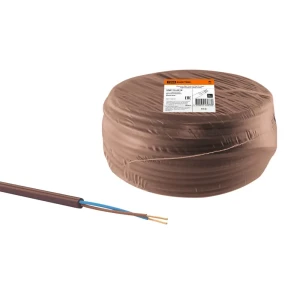 91259774 Провод Tdm electric ПВС 2x0.75 10 м цвет коричневый ГОСТ STLM-1117407