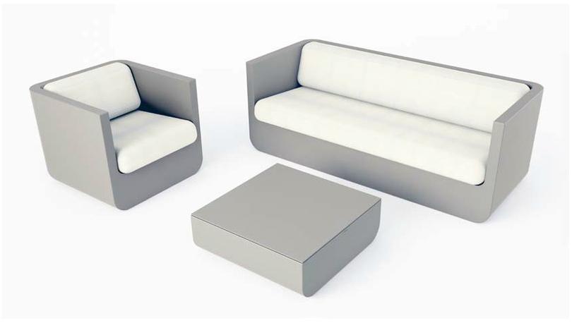 VONDOM Садовый столик квадратный Ulm sun-id-1356113 - Вид №5