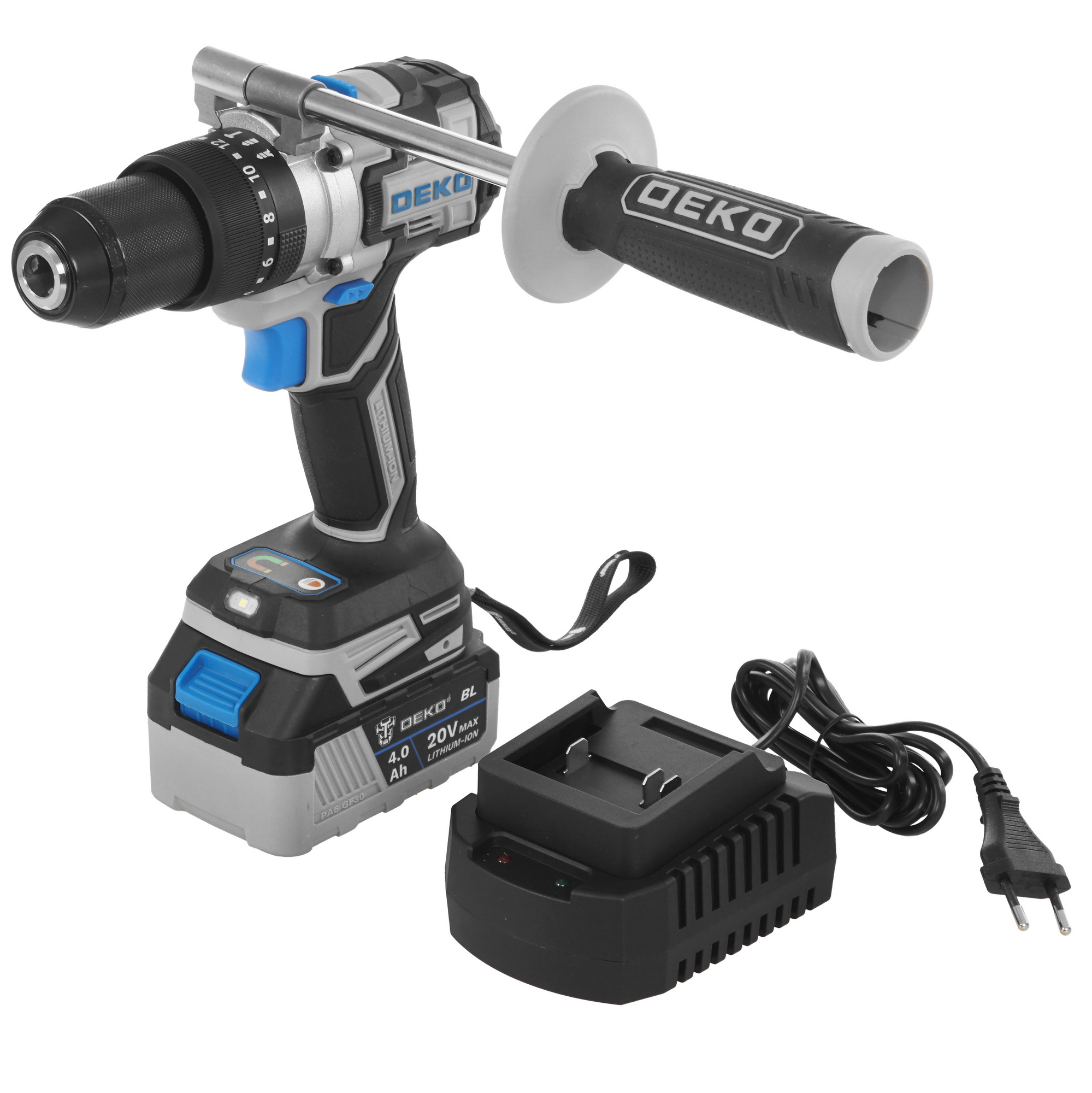 Дрель-шуруповерт DEKO DKCID20 PRO UNV 20V 5608065 STDN-0100418 - Вид №1