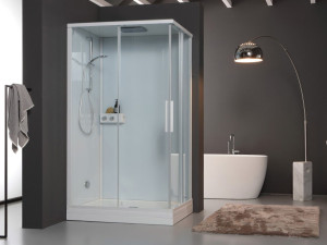 Прямоугольная многофункциональная душевая кабина с раздвижной дверью