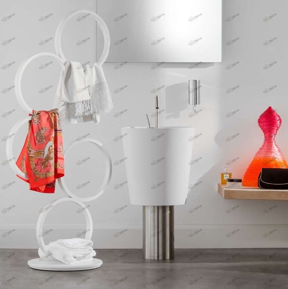 45619 Напольная раковина стоящая круглая Rapsel 