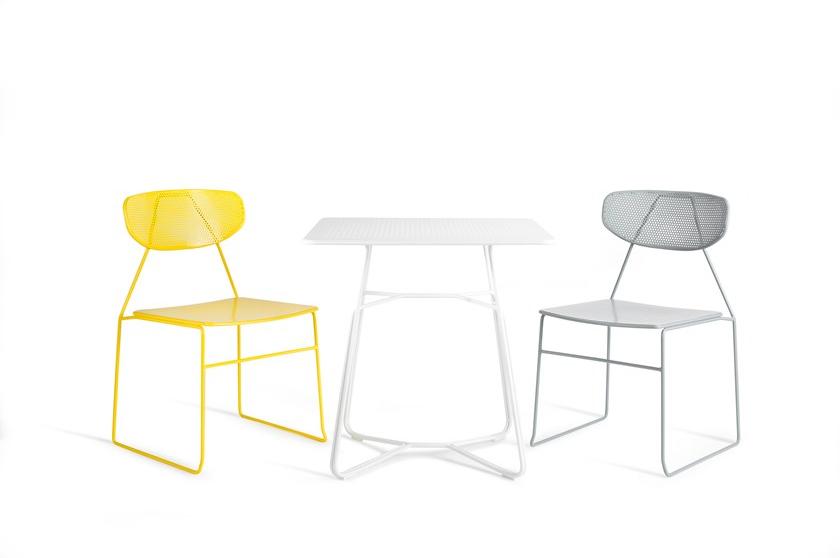 Deadgood Стул стальной штабелируемый с открытой спинкой Naked N1 - Вид №4