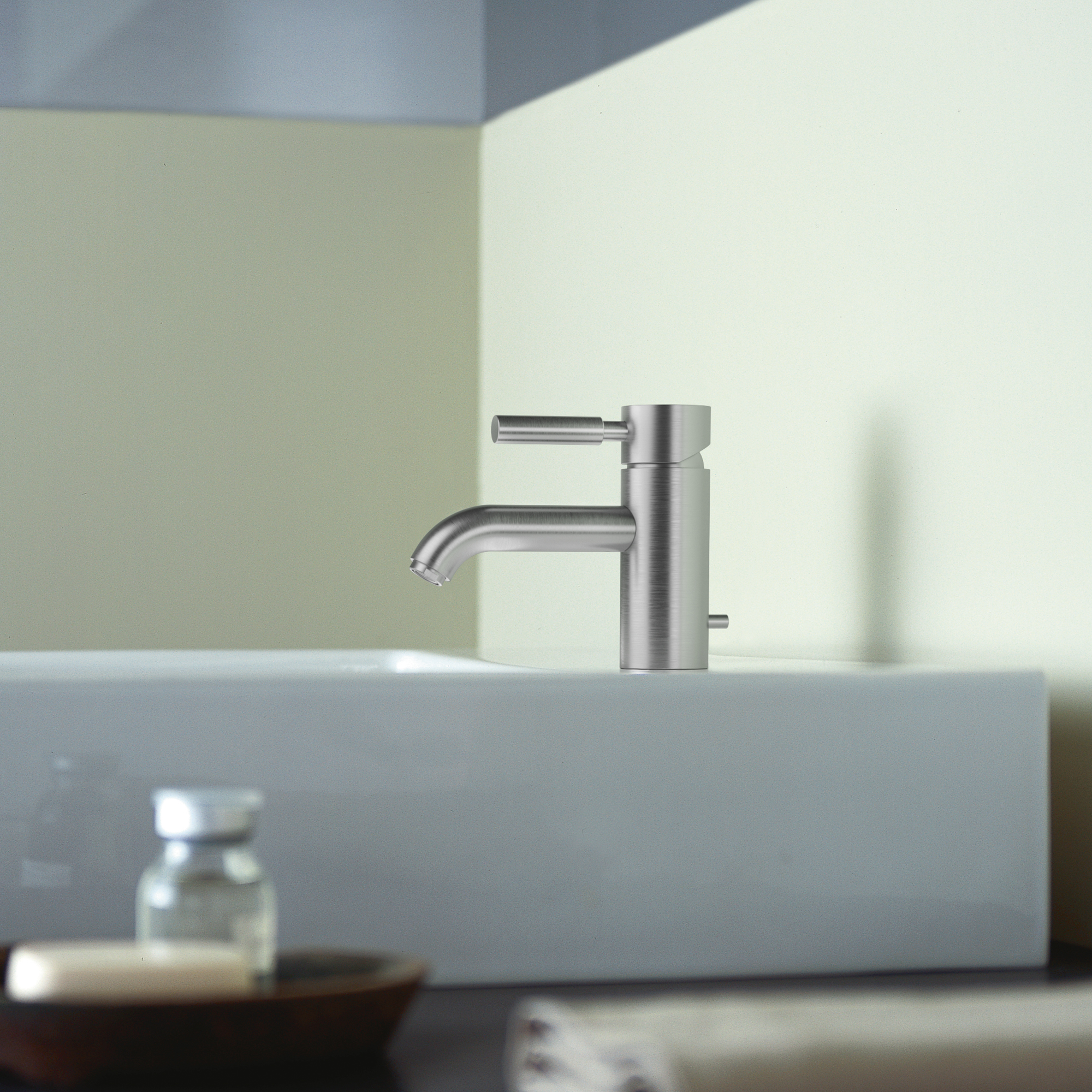 EDITION PRO Смеситель для раковины, однорычажный, со сливом, матовый хром DornBracht 33501626-93 - Вид №1