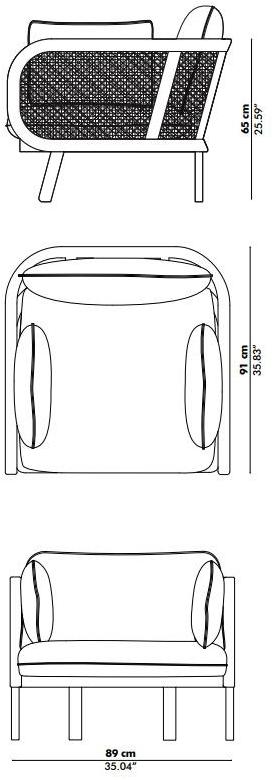 BuzziSpace Бархатное кресло Buzzicane sun-id-1361147 - Вид №3