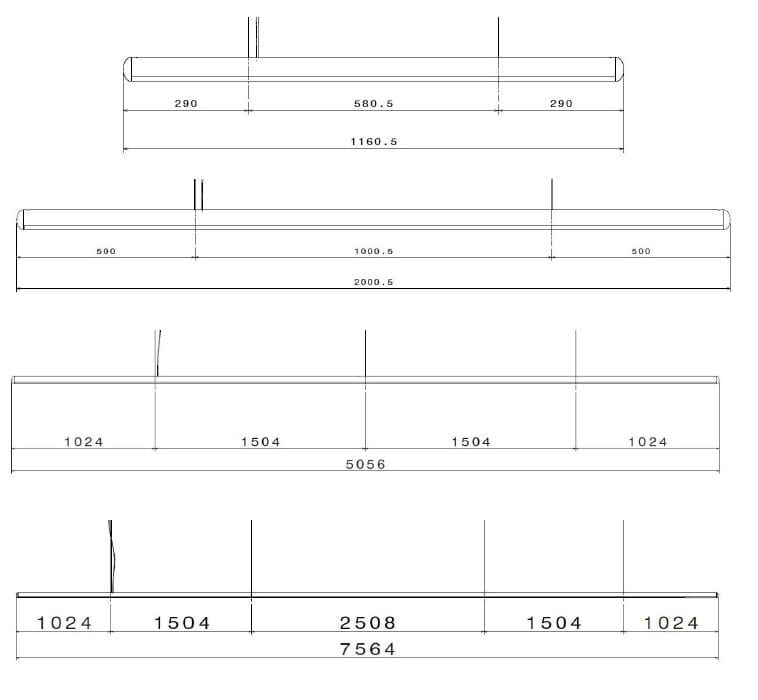 Подвесной светильник GHIDINI1961 TRATTO ARCH-00016932