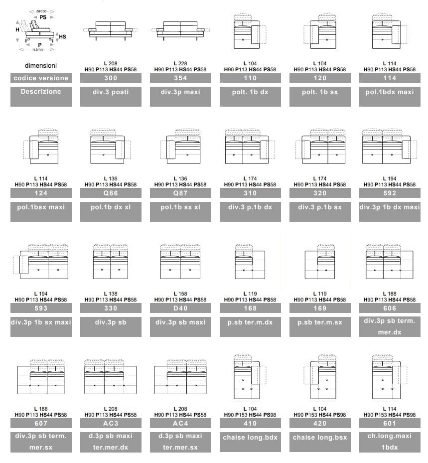 3-местный съемный тканевый диван Calia Italia премиум ARCH-00053104 - Вид №1