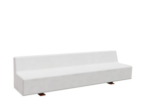 Бетонная скамья со спинкой