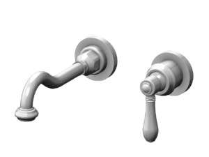 Настенный однорычажный смеситель для раковины