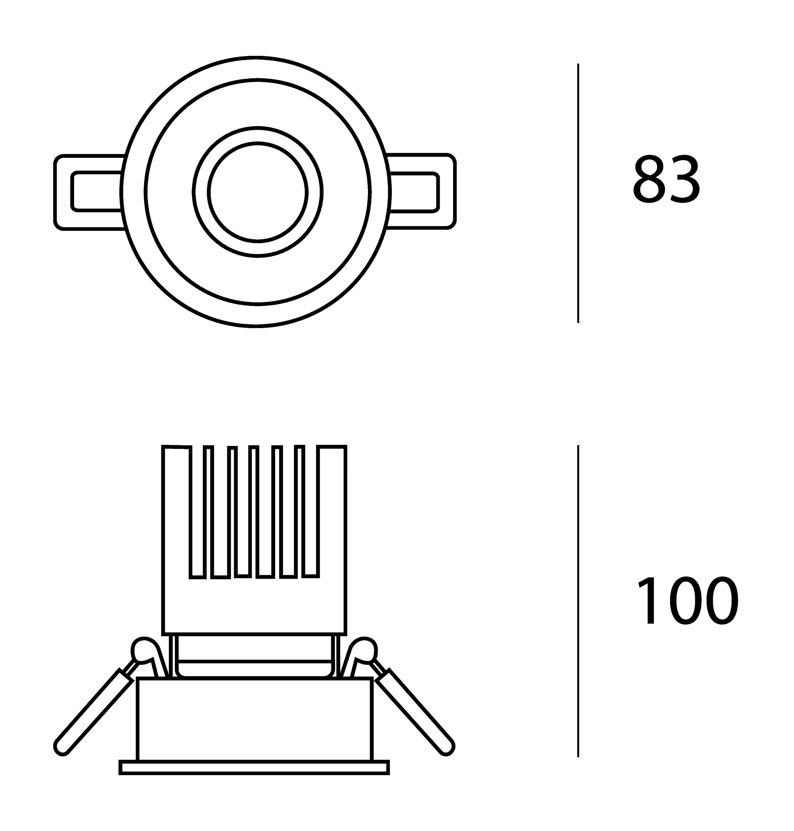 Алюминиевый утопленный круглый светодиодный прожектор Lucifero's Best ARCH-00142054 - Вид №13